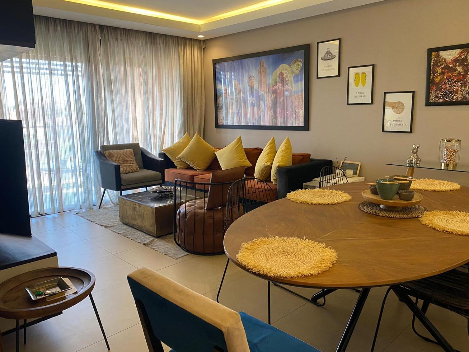 Luxueux Appart Hivernage Avec Vue Sur L"Atlas Marakeş Dış mekan fotoğraf